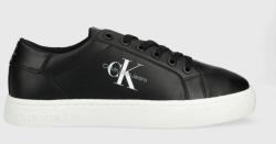 Calvin Klein Jeans bőr sportcipő Classic Cupsole Laceup Low fekete - fekete Férfi 40
