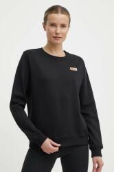 Fjallraven pamut melegítőfelső Vardag Sweater fekete, női, sima, F87075 - fekete XS