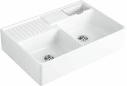 Villeroy & Boch Double-Bowl kerámia mosogató 89.5x63 cm fehér 632391KG