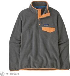 Patagonia Lightweight Synchilla® Snap-T női pulóver, nickel w/vivid apricot (M)