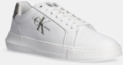 Calvin Klein Jeans bőr sportcipő YM0YM00681 CHUNKY CUPSOLE MONOLOGO YM0YM00681 - fehér Férfi 45