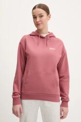 Jack Wolfskin pamut melegítőfelső Essential narancssárga, női, sima, kapucnis, A63848 - narancssárga L