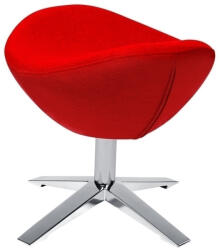 King Home Egg Széles Lábtartó Kasmírgyapjú Piros Forgatható (KHM-HE-066-SH01-RED-OTTO)