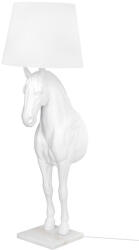 King Home Horse Stand S Ló Alakú Állólámpa Fehér Üvegszálas (KHM-JB001S-WHITE) - platinashop