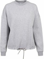 Build Your Brand Női oversized pulóver ejtett vállakkal - Szürke melírozott | XS (BY058-1000228101)