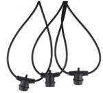 VITO String-10 Garland With 10M Cable & 10Xe27 Bases Connectable Max 8Pcs Ip44 Black 7300170 VITO (1628)