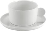 LE COQ PORCELAINE LE COQ Aphros Kávés csésze alátéttel, magasság: 58 mm, ø: 140 mm, fehér