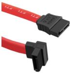 Qoltec SATA kábel Egyenes | Derékszögű | 0.35m (50471)